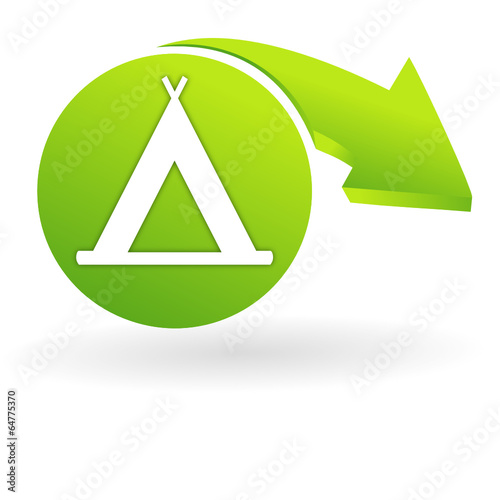 camping sur web symbole vert