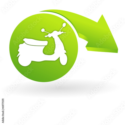 scooter sur web symbole vert