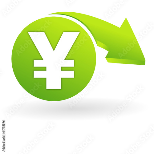 yen sur web symbole vert