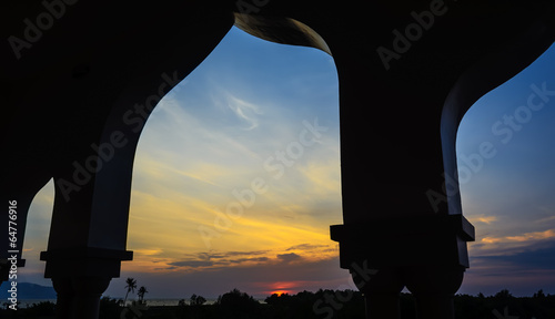 Grand Mosque Sunset photo