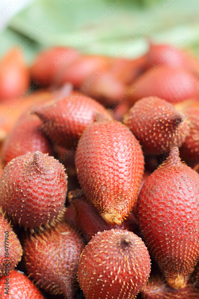 Zalacca fruit in the market Zalacca fruit in the market