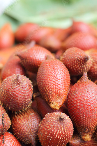 Zalacca fruit in the market