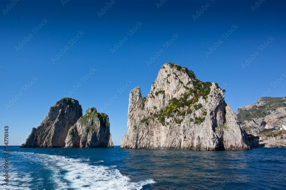 rock in Capri island