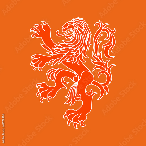 Vector lion of Netherlands