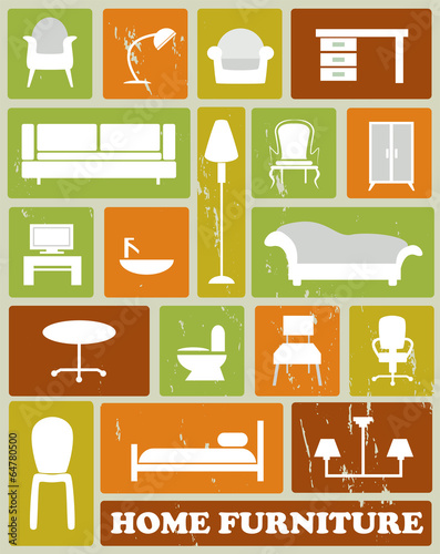 white furniture icons