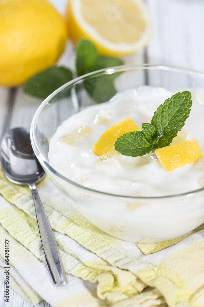 Fresh made Lemon Yoghurt Fresh made Lemon Yoghurt