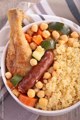 couscous with meat and vegetables