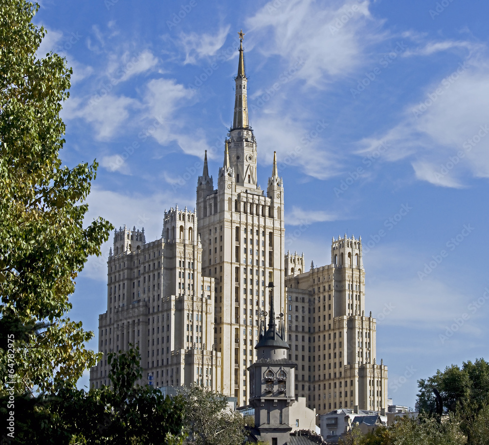 Old Moscow skyscraper