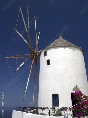 Windmill - Island of Santorini - Greece