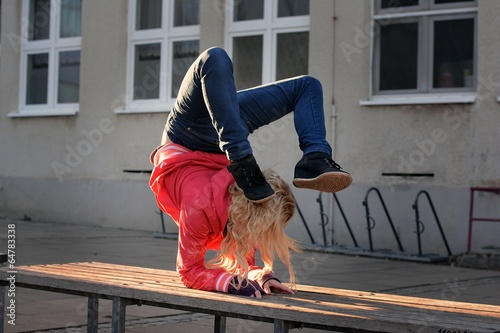 Fotografia Breakdance girl on the street