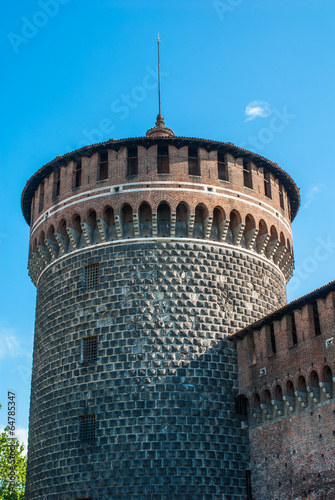 Castello Sforzesco, bastione e cinta muraria, Milano