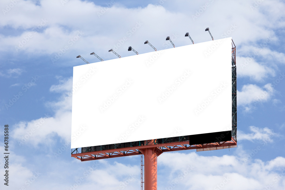Blank billboard useful for your advertisement Blank billboard useful for your advertisement