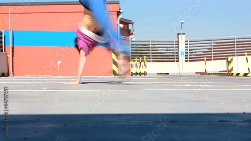 Breakdancer in the street photo