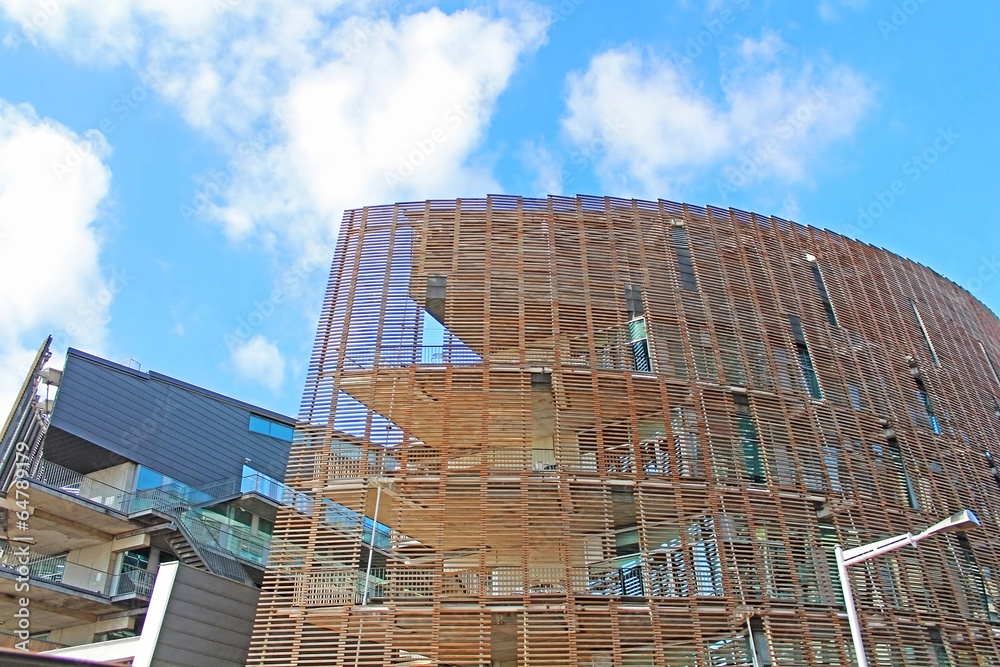 Fototapeta premium Building of Biomedical Research Park in Barcelona, Spain