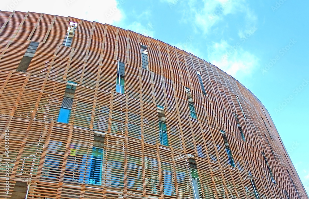 Fototapeta premium Building of Biomedical Research Park in Barcelona, Spain