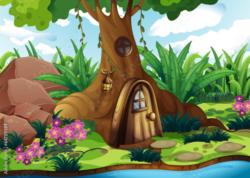 A treehouse at the forest