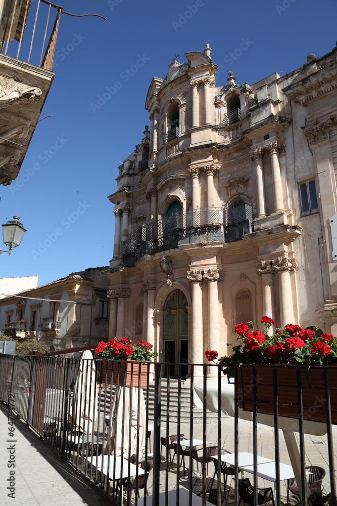 Le chiese barocche di via Penna Scicli Stock Photo Adobe Stock