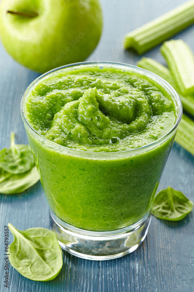 glass of green smoothie glass of green smoothie