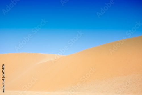 White sand dunes with blue skies  Mui Ne  Vietnam