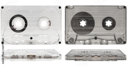 Canvas-taulu Transparent old audio cassettes