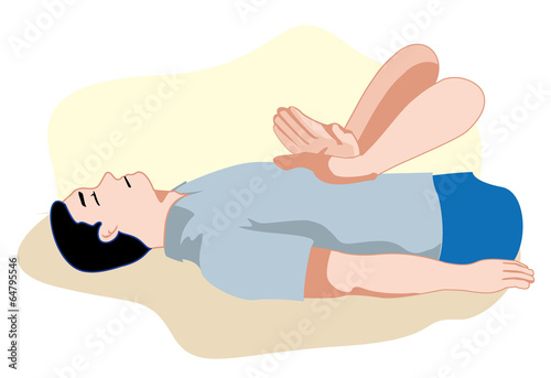 first aid cardiac massage