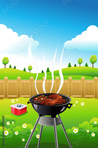 Barbeque party poster