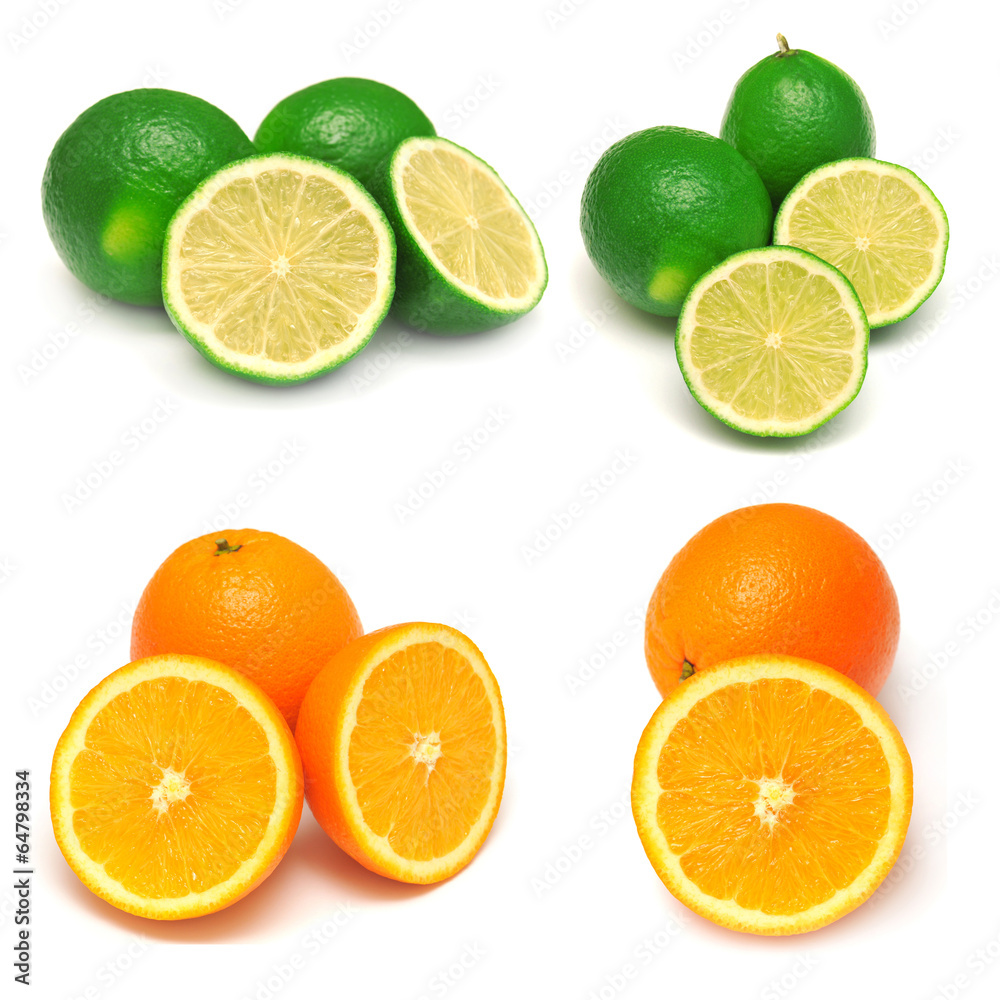Collection of orange and lime