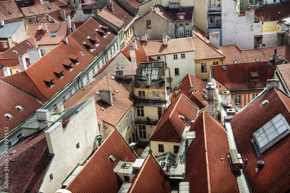 Fototapeta premium Dachy starożytnego miasta