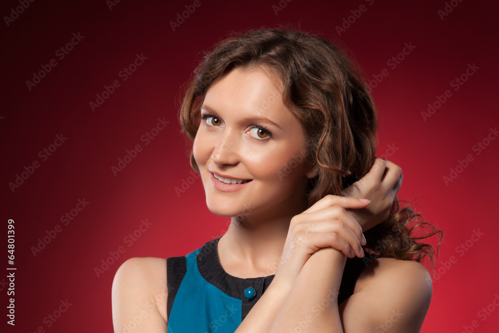 Fototapeta premium Portrait of a pretty young woman