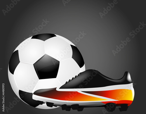 Fußballschuh mit Ball - Deutschland
