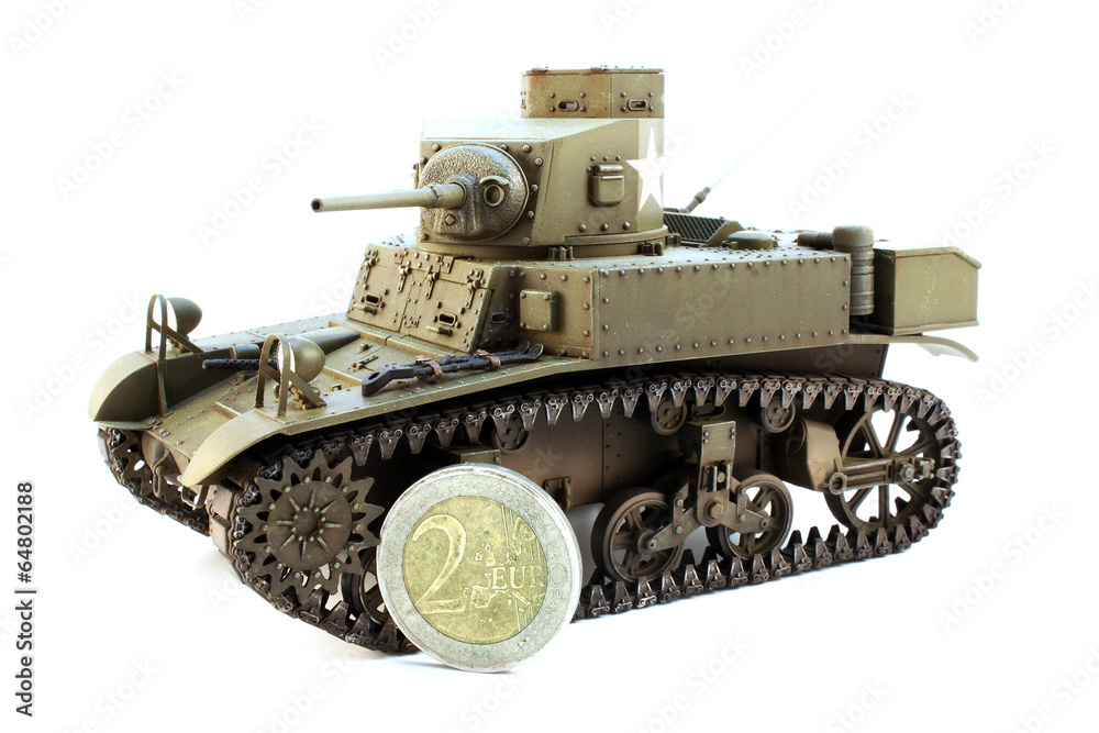 Light Tank M3 with coin