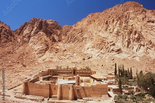 View of St. Catherine's Monastery and Mount Sinai, Egypt