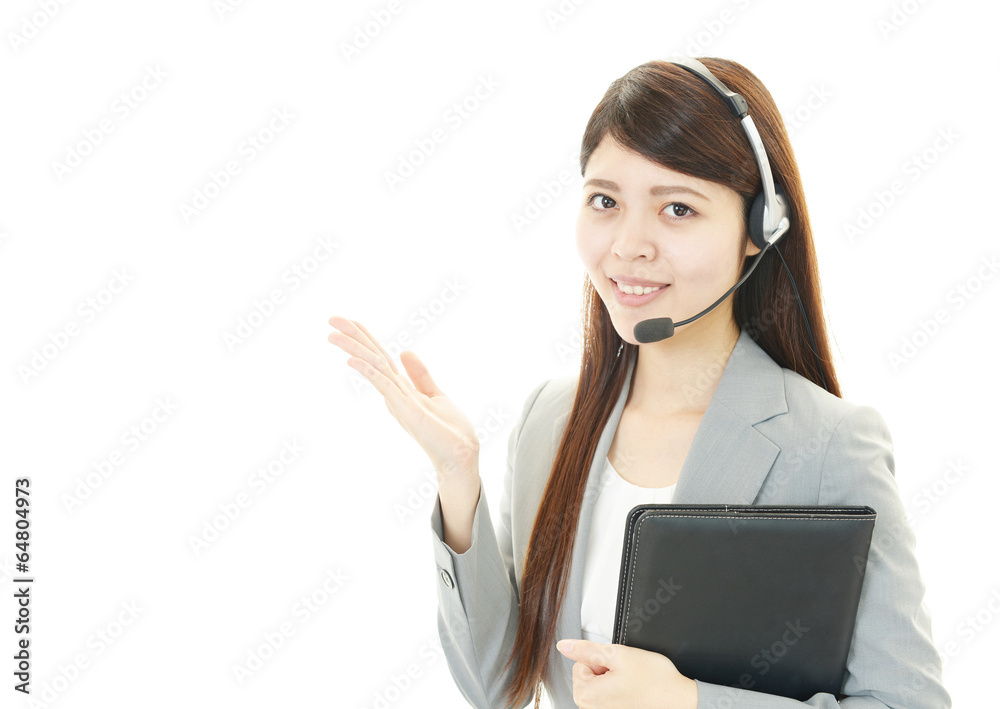 笑顔のオペレーター 笑顔のオペレーター