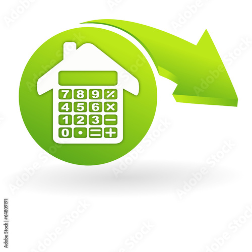 frais maison sur web symbole vert