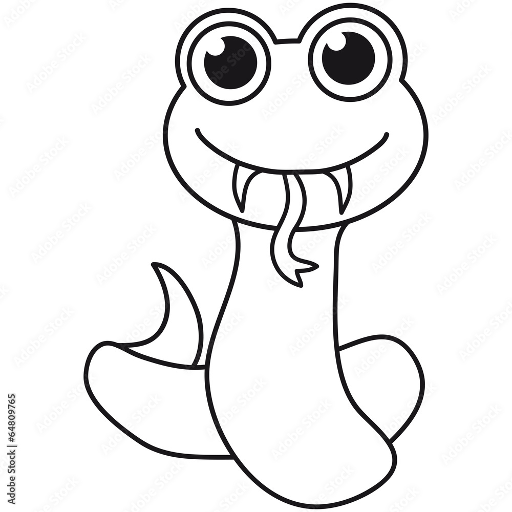 Obraz premium Süßes Kleines Niedliches Schlangen Kind