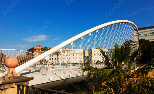 Puente del Hospital over Segura  in sunny day. Murcia