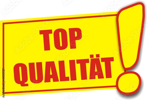 étiquett top qualität