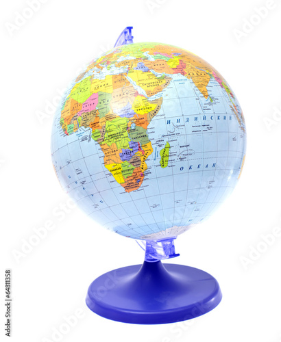 Globe isolated on white background