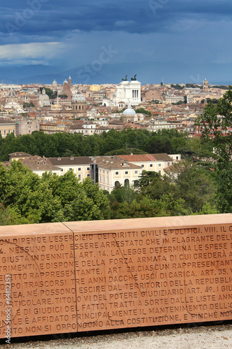Photography Italie / Rome - Panorama vu du Janicule (Trastevere)