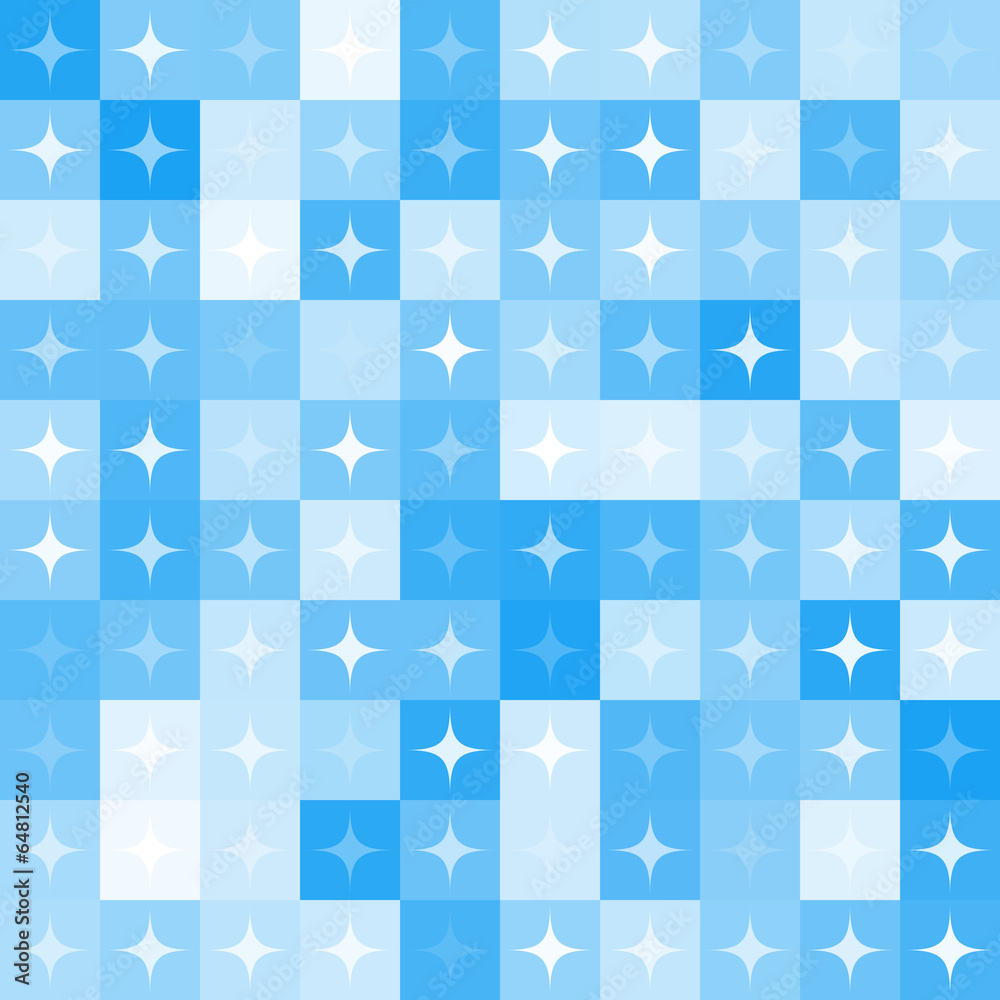 Fototapeta premium Abstract star shape mosaic background