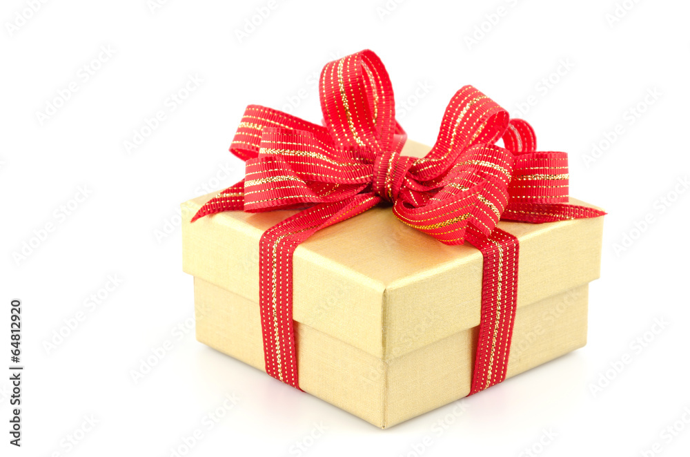 Obraz premium Gift box isolated white background