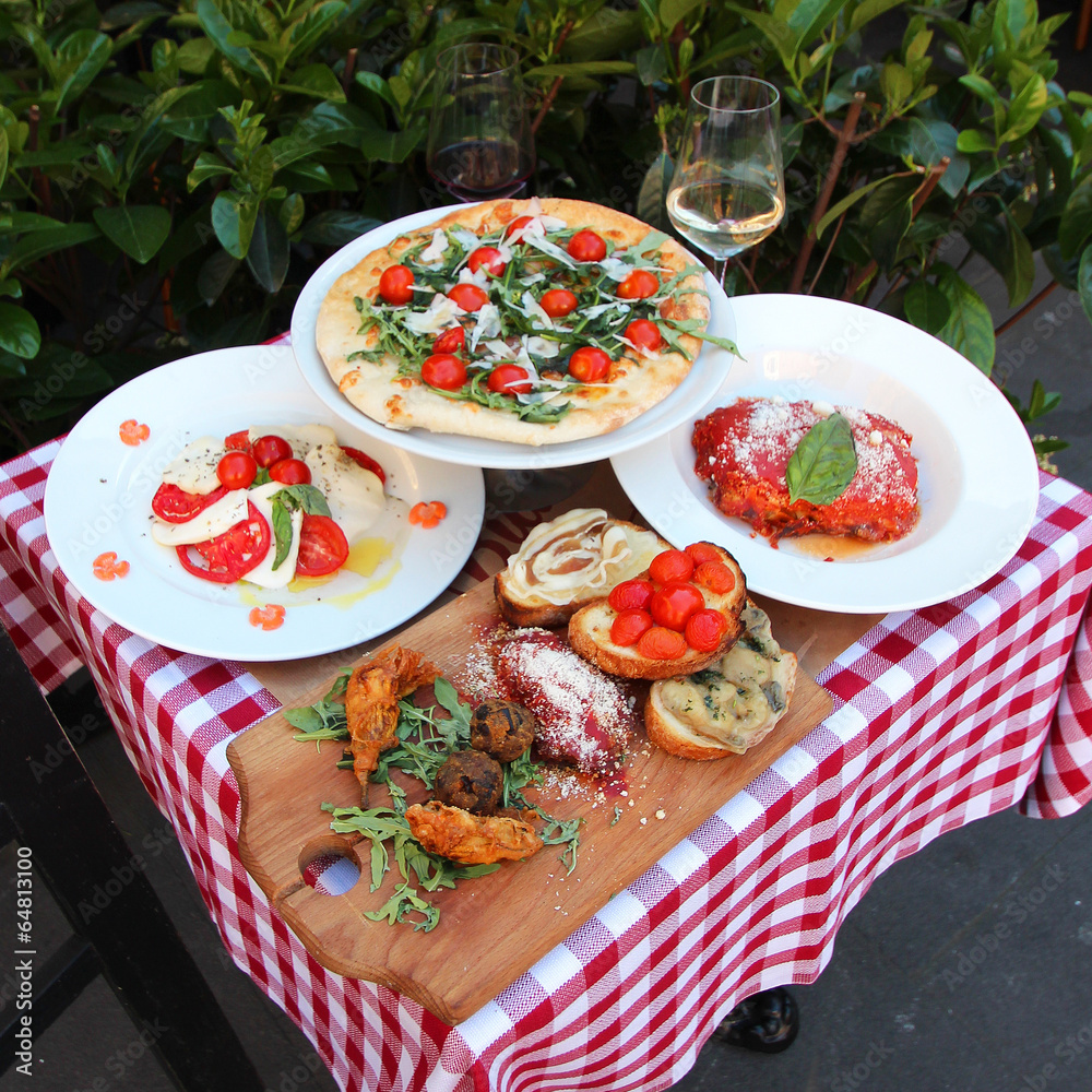 Obraz premium Ilalie - Menu touristique (Rome)