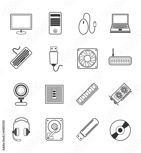 Computer icons set