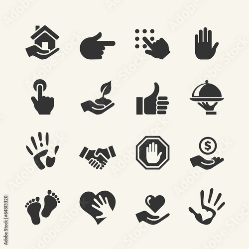 Web icon set - Hand