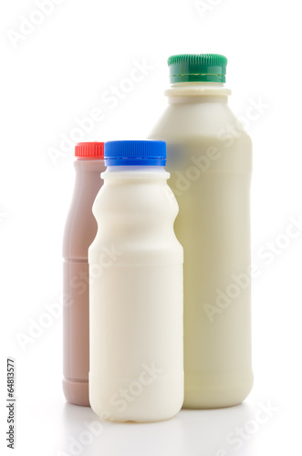 Milk isolated white background