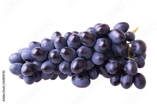 dark blue ripe grapes