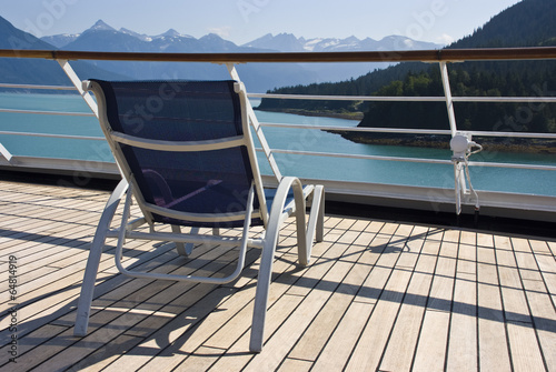 Alaska - Enjoy Haines - Relaxing On The Deck Of The Cruise Ship