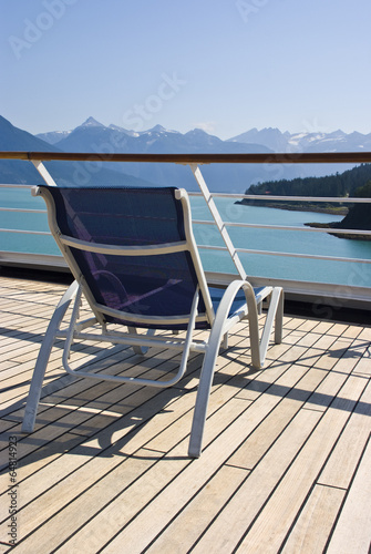 Alaska - Enjoy Haines - Relaxing On The Deck Of The Cruise Ship