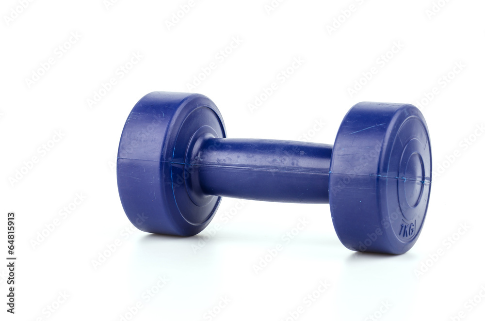 Dumbbells isolated white background Dumbbells isolated white background