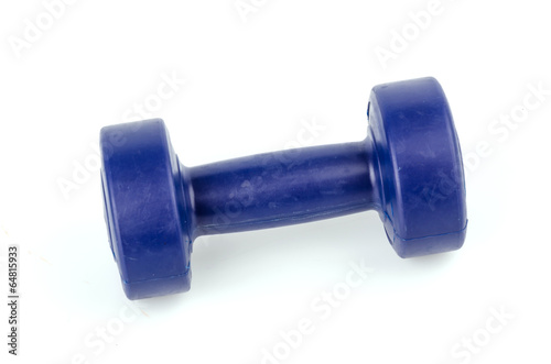 Dumbbells isolated white background